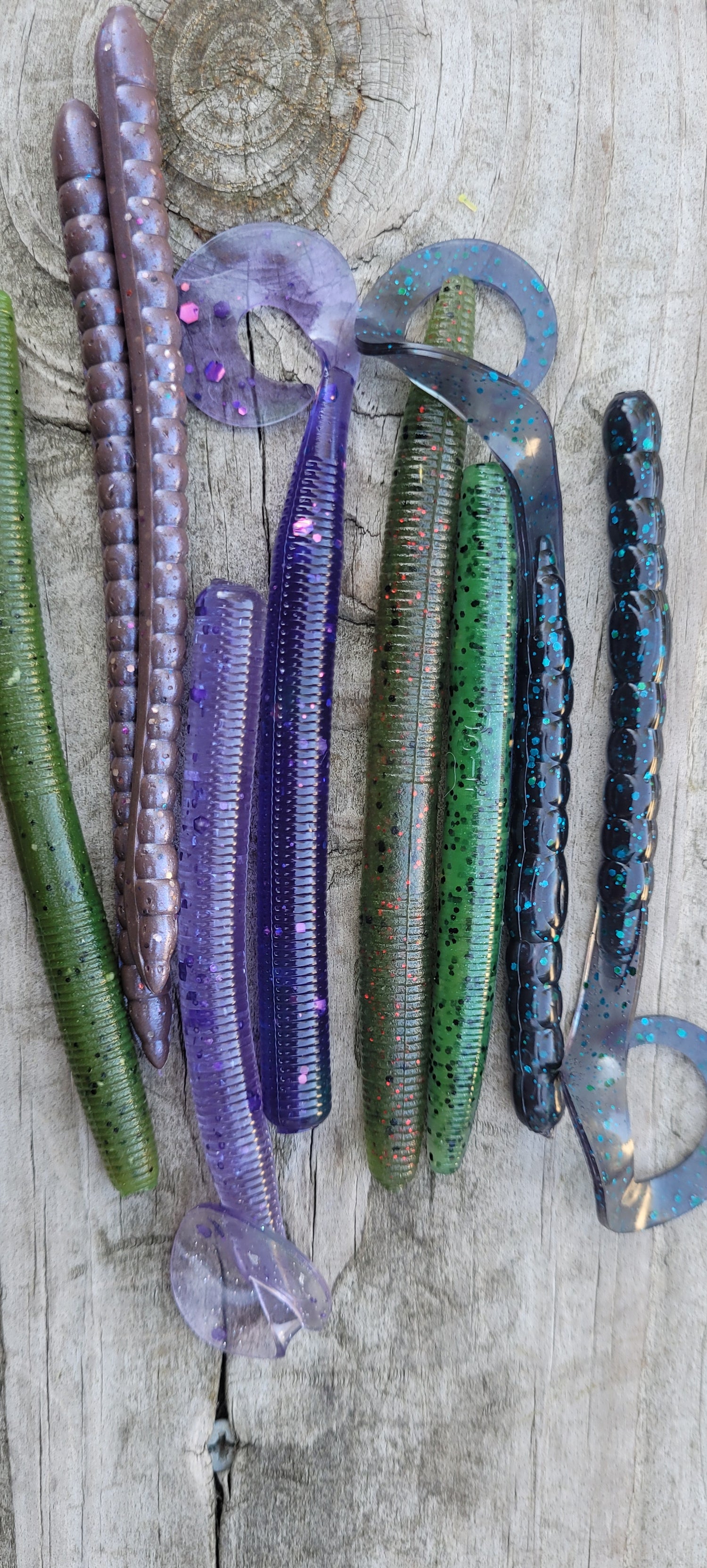 Worm baits with no tails or apendages