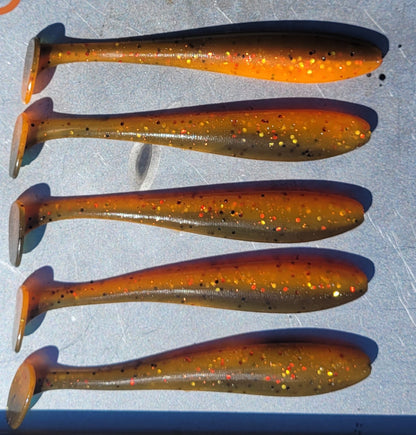 4" Bass Riot w/hook slot - 6 Pack