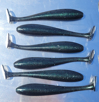 4" Bass Riot w/hook slot - 6 Pack