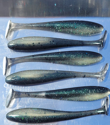 4" Bass Riot w/hook slot - 6 Pack