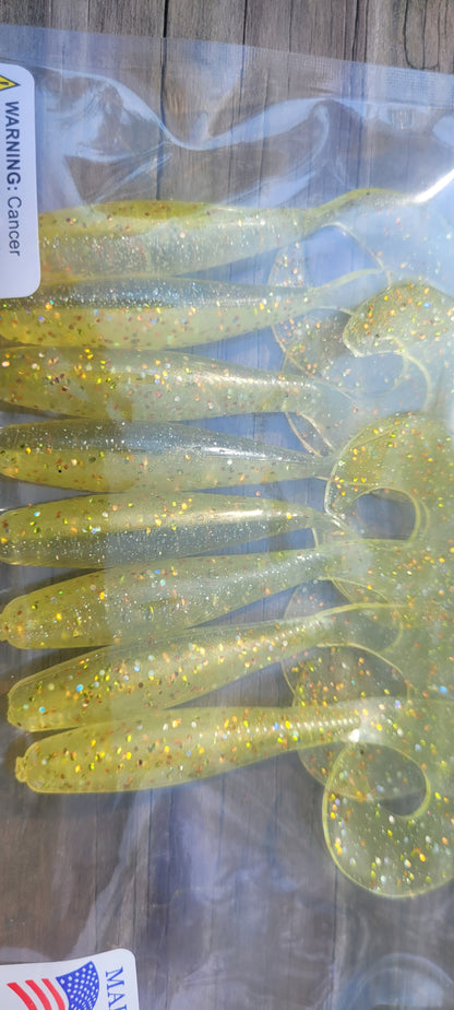 5" Single Tail Grub - 8 Pack