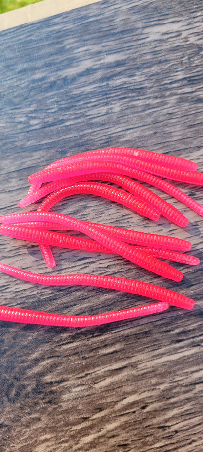 3" Trout worm - 10 Pack