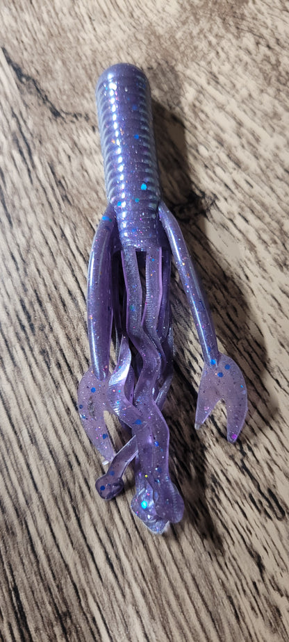 4" Craw Tube w/ Squiggle Skirt - 8 Pack