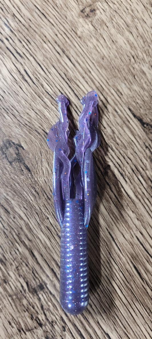 4" Craw Tube w/ Squiggle Skirt - 8 Pack